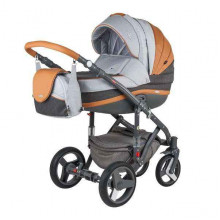 Детская коляска BeBe-Mobile MOVO 2 в 1 Carmel&Grey